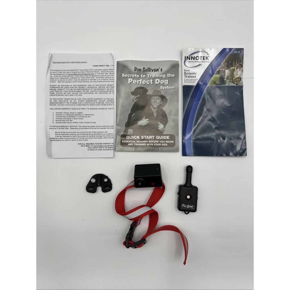Innotek FS15 Dog Collar M013802 Used Untested Needs New Batteries For Parts Only